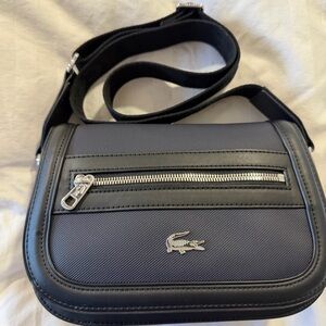 Lacoste Women’s Black and Blue Crossbody Bag